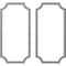 Ekena Millwork 31-in. W x 62-in. H Foster Running Coin Panel Moulding Kit Double Panel PMLKFO31X62B - alternate 1